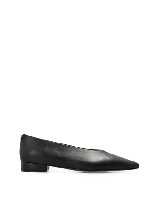 Furla Black Dora Pointed-Toe Ballet Flats