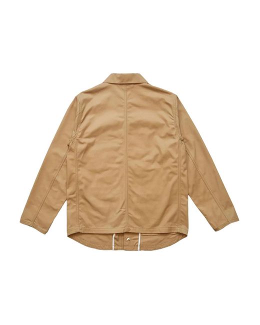 NAMACHEKO Natural Helios Zip-Pocket Overshirt for men