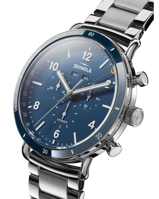 Shinola Blue Canfield Sport 45Mm Watch for men