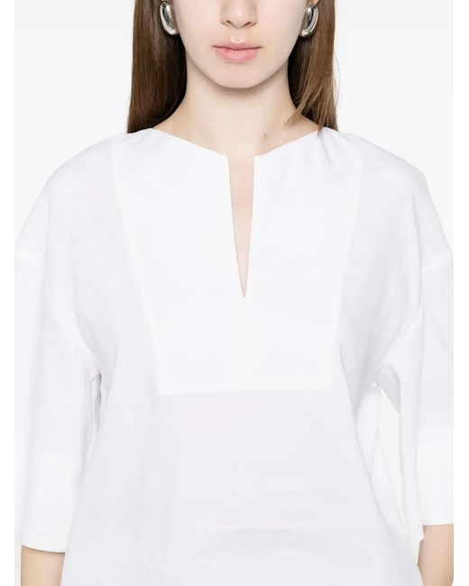 Max Mara White Sospiro Blouse