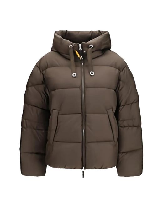 Parajumpers Brown Tilly Hooded Puffer Jacket