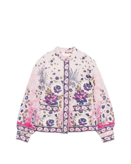 Antik Batik Pink Amia Puffer Jacket