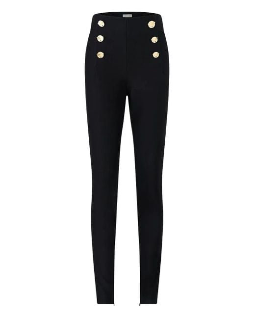 Camilla Black Button-Embellished Trousers