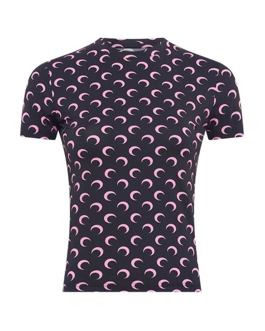 MARINE SERRE Blue Moon Printed T-Shirt