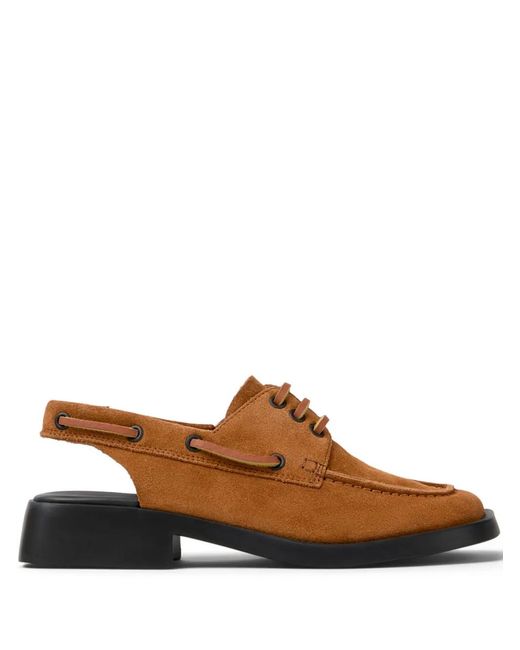 Camper Brown Dana Slingback Pumps
