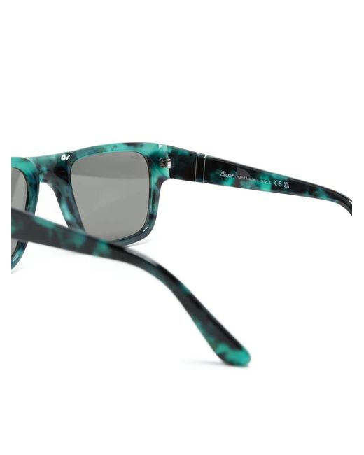 Persol Gray Tortoiseshell Square-Frame Sunglasses