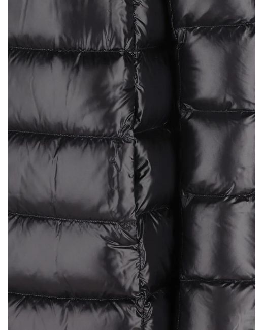 Herno Gray Quilted High-Neck Coat