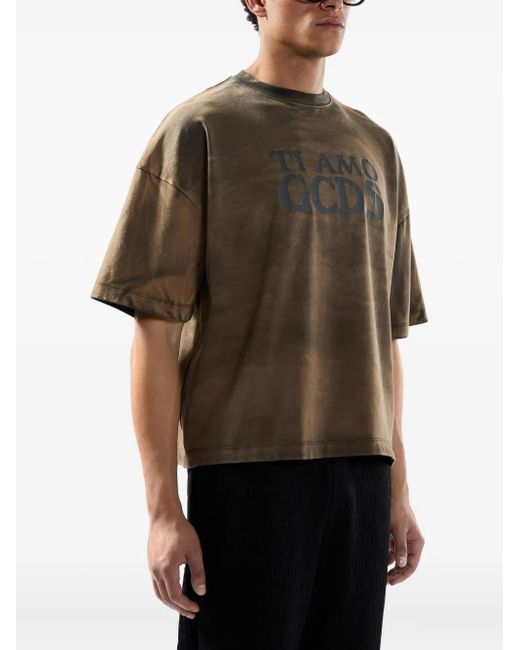 Gcds Natural Short-Sleeve T-Shirt for men