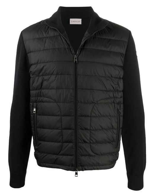 Moncler Wool Padded Jacket Black for 