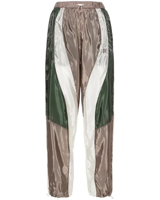 Palm Angels Trainingsbroek Met Geborduurd Logo in het Green