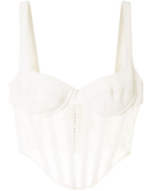 Womens Clothing Lingerie Corsets and bustier tops Dion Lee White Cotton Corset 