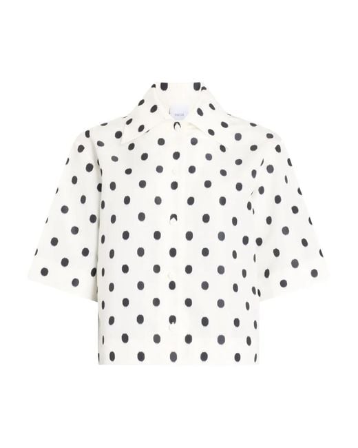 Patou White Polka Dot Shirt