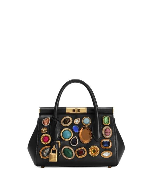 Borsa Tote Marlene Day Mini di Dolce & Gabbana in Black