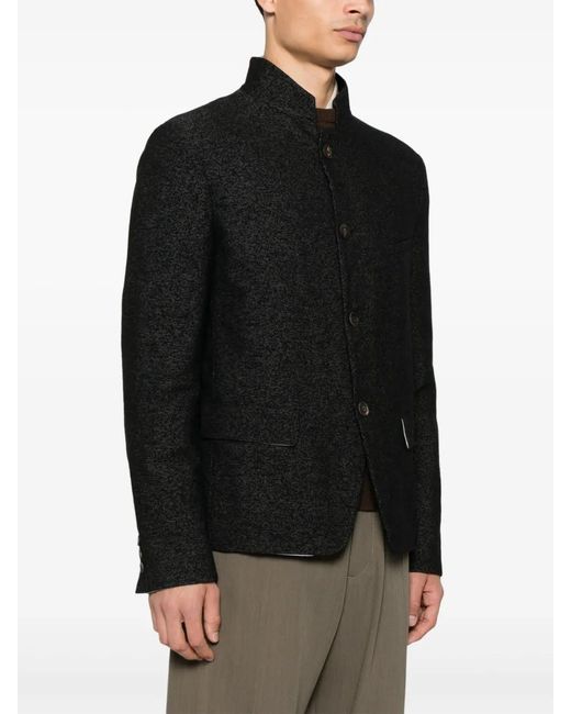 Forme D'expression Black Shrunken Jacket for men