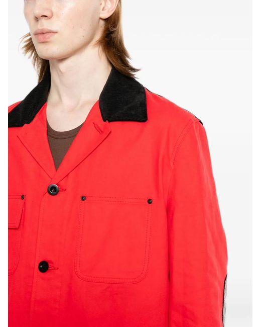 Giacca Con Inserti di Junya Watanabe in Red da Uomo