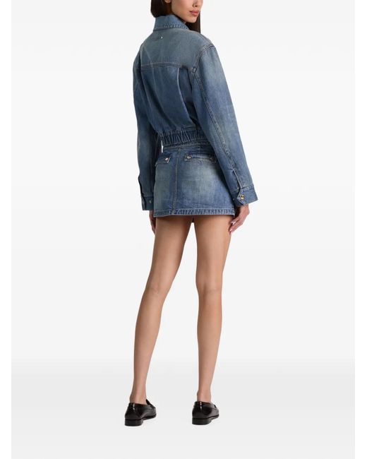 Alice + Olivia Blue Leroy Denim Jacket