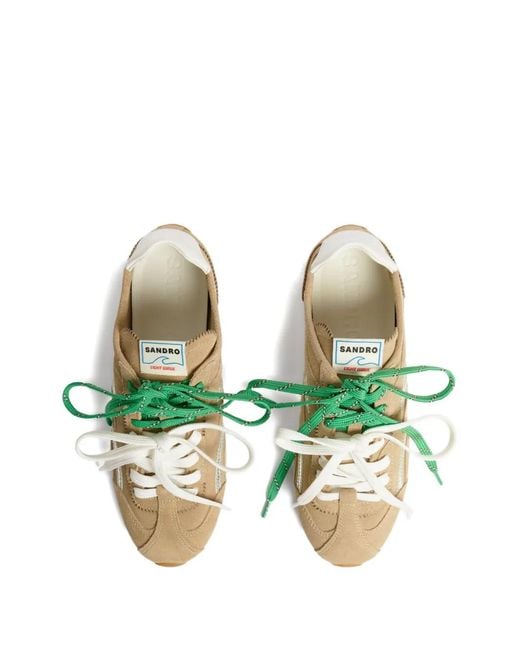 Sandro Brown Light Wave Sneakers