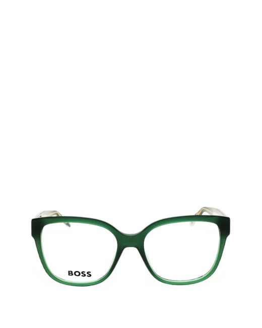 Boss Black Rectangle-Frame Glasses