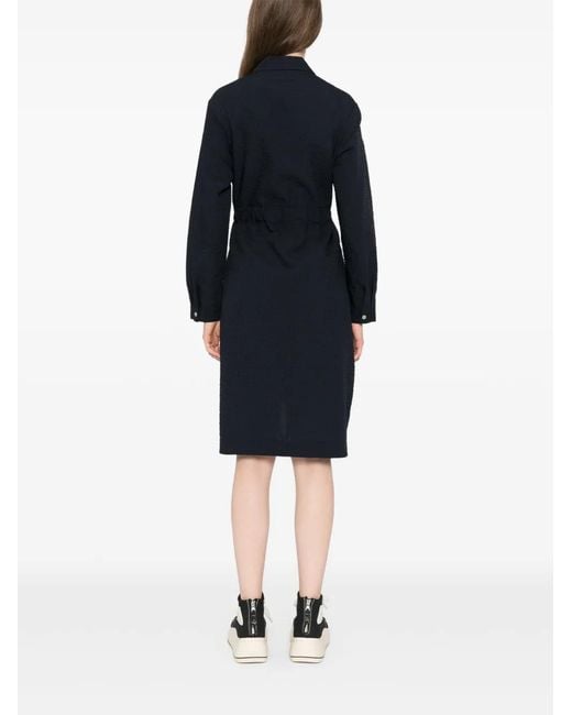 SPORT b. by agnès b. Blue Seersucker Shirt Dress