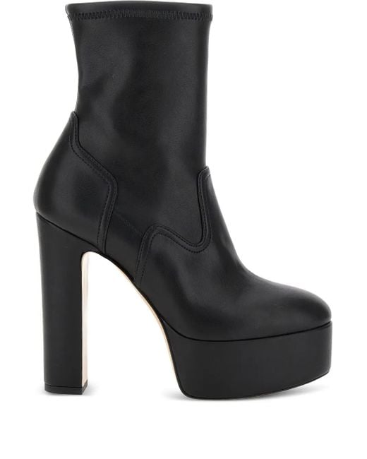 Casadei Women's Black Patty Platform Boots