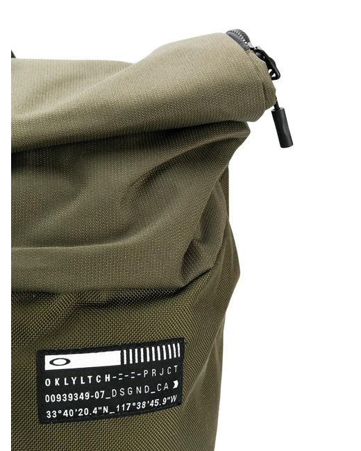 Oakley Green Roll Top Backpack