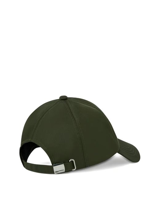 Karl Lagerfeld Green Box-Logo Baseball Cap for men