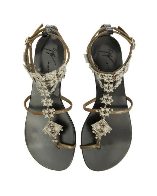 Giuseppe Zanotti Green Thong Sandal