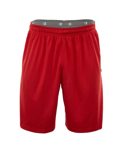 Champion Red Double Dry Training Shorts for men
