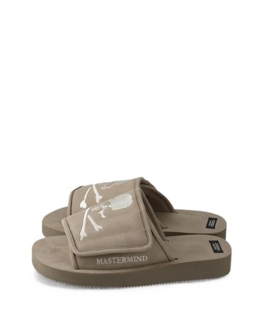 MASTERMIND WORLD Brown X Suicoke Slides for men