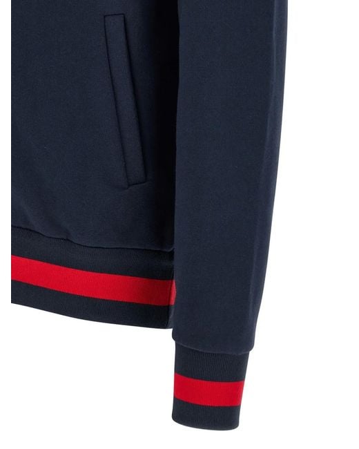 Kiton Blue Contrast-Band Tracksuit for men