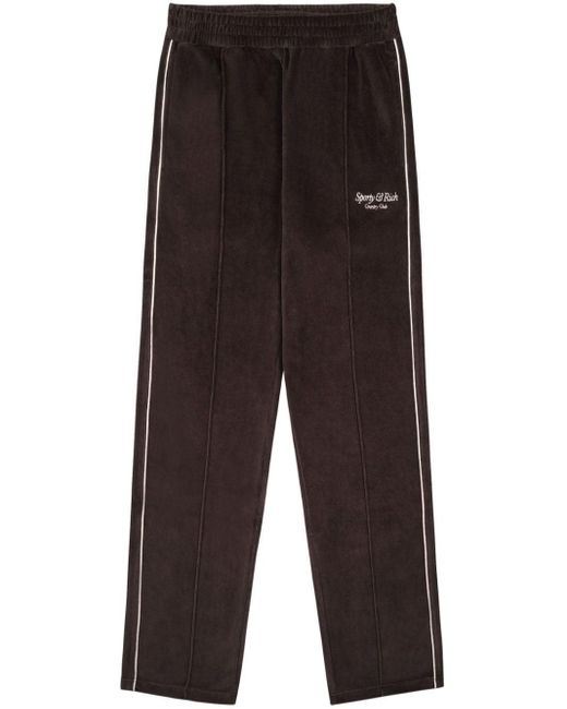 Pantalon de jogging à logo Script Sporty & Rich en coloris Black