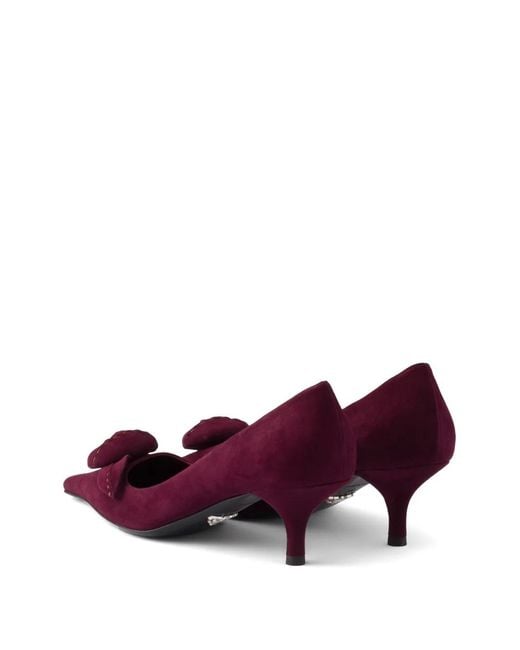 Prada Purple Suede Pumps