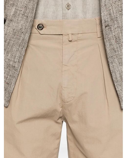 Berwich Natural Pleated Trousers for men