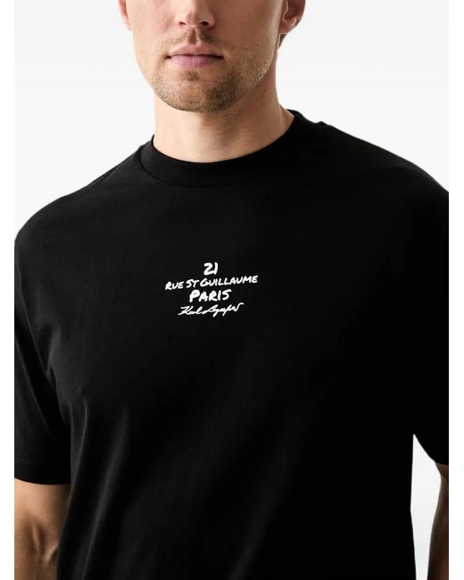 Karl Lagerfeld Black Rue St-Guillaume T-Shirt for men