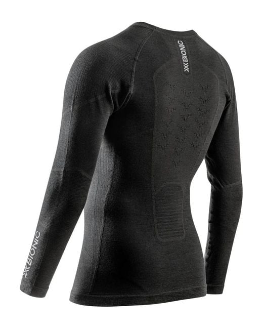 X Bionic Black Logo-Print Ski Top