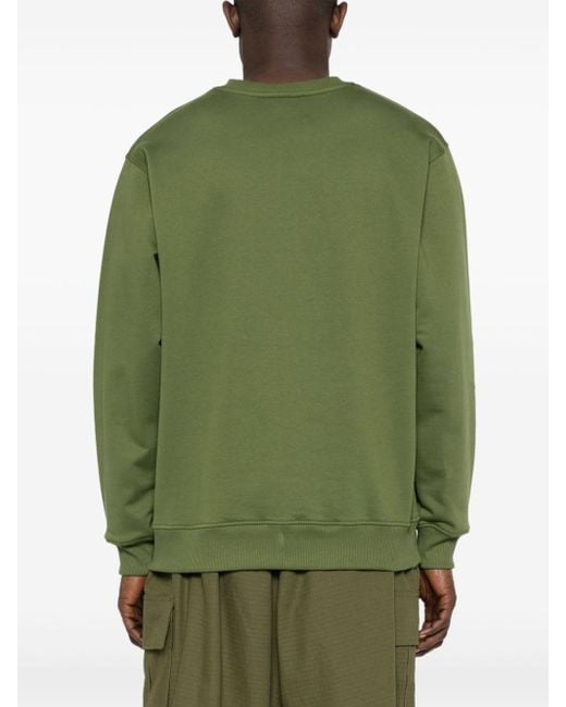 Top Le Sweatshirt Slogan Classique di Drole de Monsieur in Green da Uomo