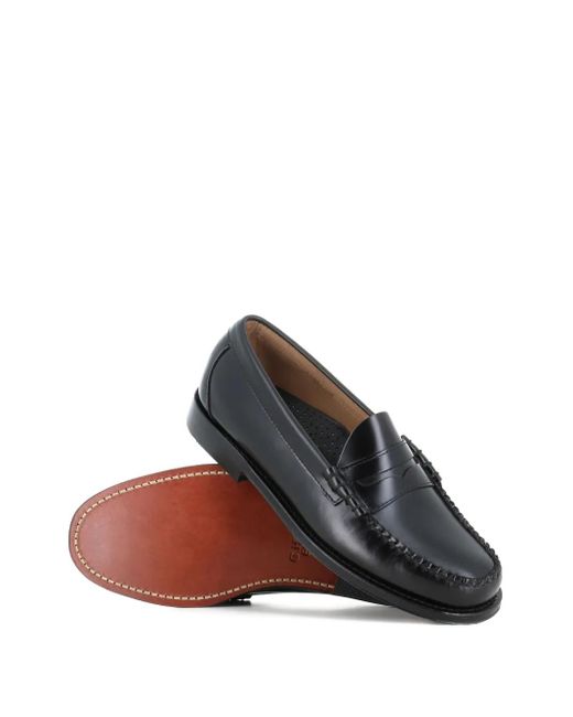 G.H.BASS Gray Stitched Penny Loafers for men