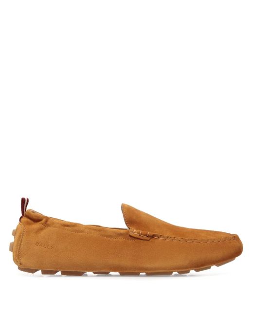 Bally Brown Kyler Suede Loafers for men