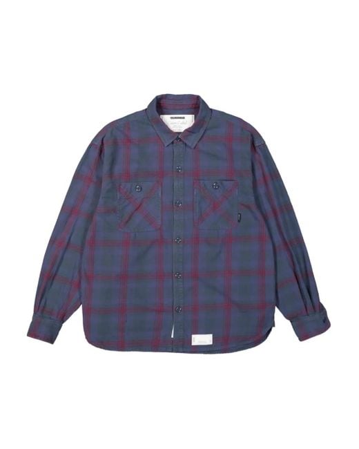 トップス NEIGHBORHOOD SAVAGE TARTAN CHECK SHIRT Neighborhood Savage Tartan-Check Shirt in Blue for Men | Lyst UK
