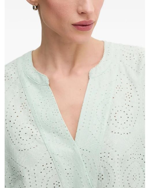 Mos Mosh Green V-Neck Top