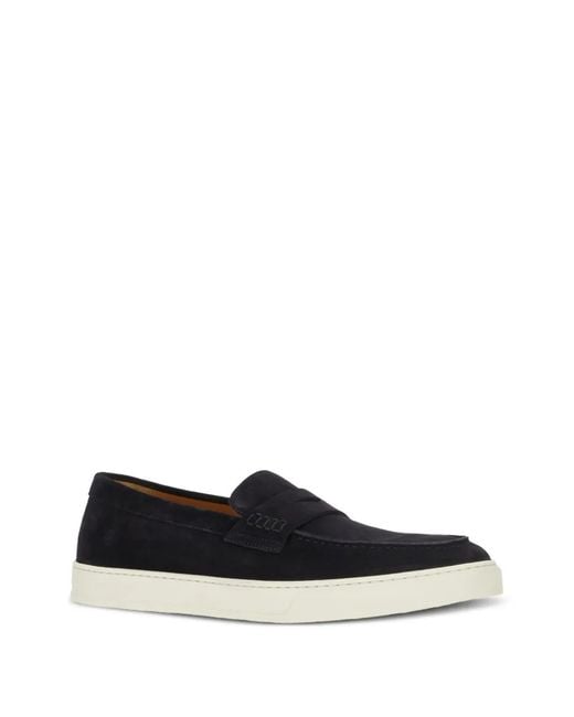 Doucal's White Suede Slip-On Loafers for men