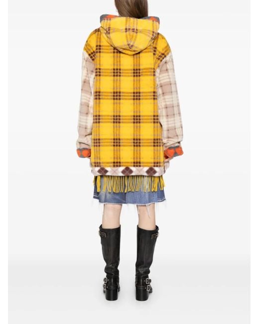 PENULTIMATE Yellow Checked Hoodie