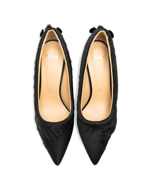 Undercover Black Beaded-Embellishment Pumps
