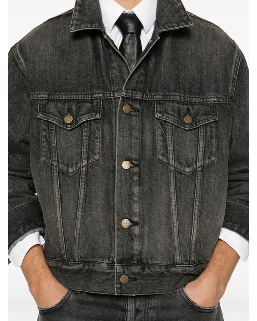 Fear Of God Black Trucker Denim Jacket for men