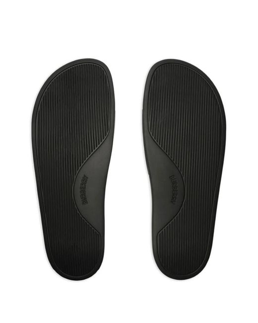 Burberry White Check Slides for men