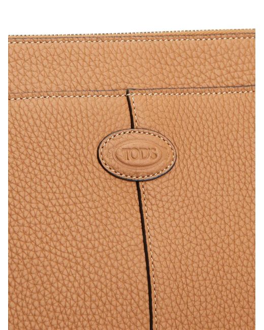 Tod's Di Leren Clutch in het Brown voor heren