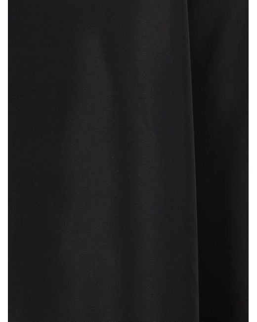 Simone Rocha Taffeta Cirkel Midi-Rok in het Black