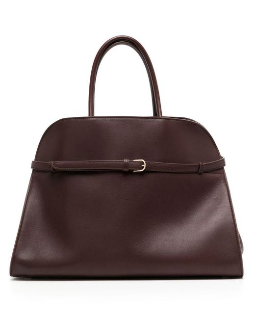 The Row Brown Margaux 15 Leather Bag