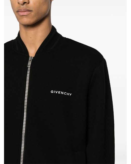 Givenchy Woll-Bomberjacke mit 4G-Motiv in Black für Herren