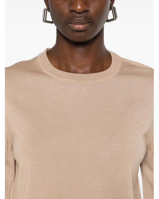 Moschino Natural Fine-Knit Sweater